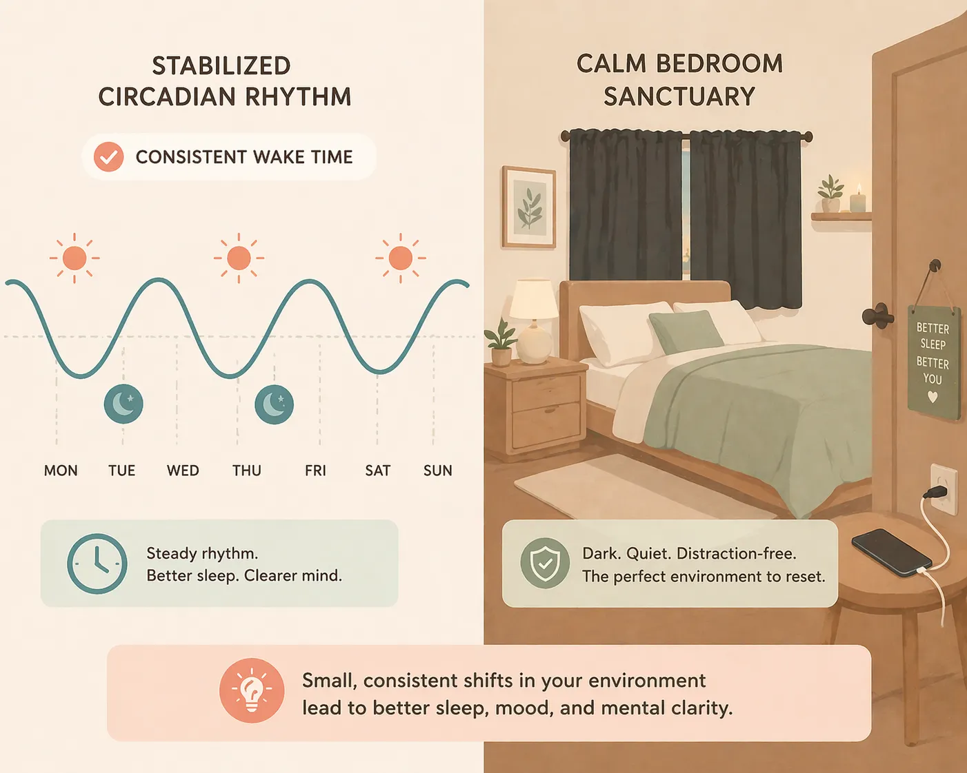 small environmental shifts lead to mental clarity