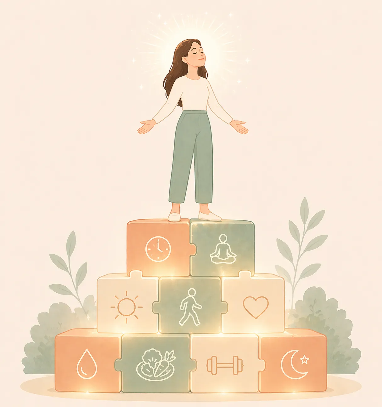 Harmonious balance of wellness and calm